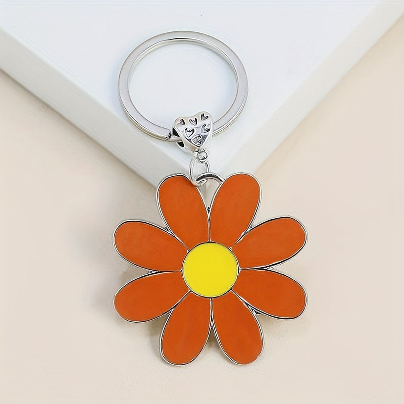Wholesale Fresh imitation daisy keychain